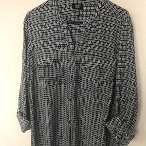 Black & White Blouse